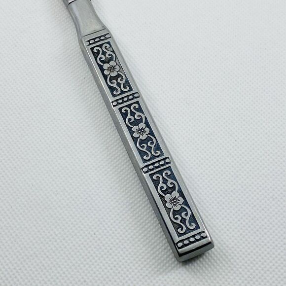 Isabella Steak Knife Oneida Community 91/4 inch Stainless Black Accent - Picture 3 of 8